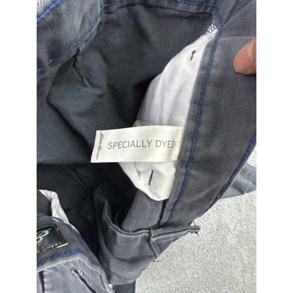 Eddie Bauer Shorts Mens Size 38 Black Solid 9" Inseam Casual Chino Cotton - Picture 8 of 12